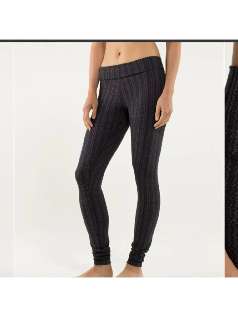 Lululemon Wunder Under Pant *High/Low Ziggy Wee September Black / Black